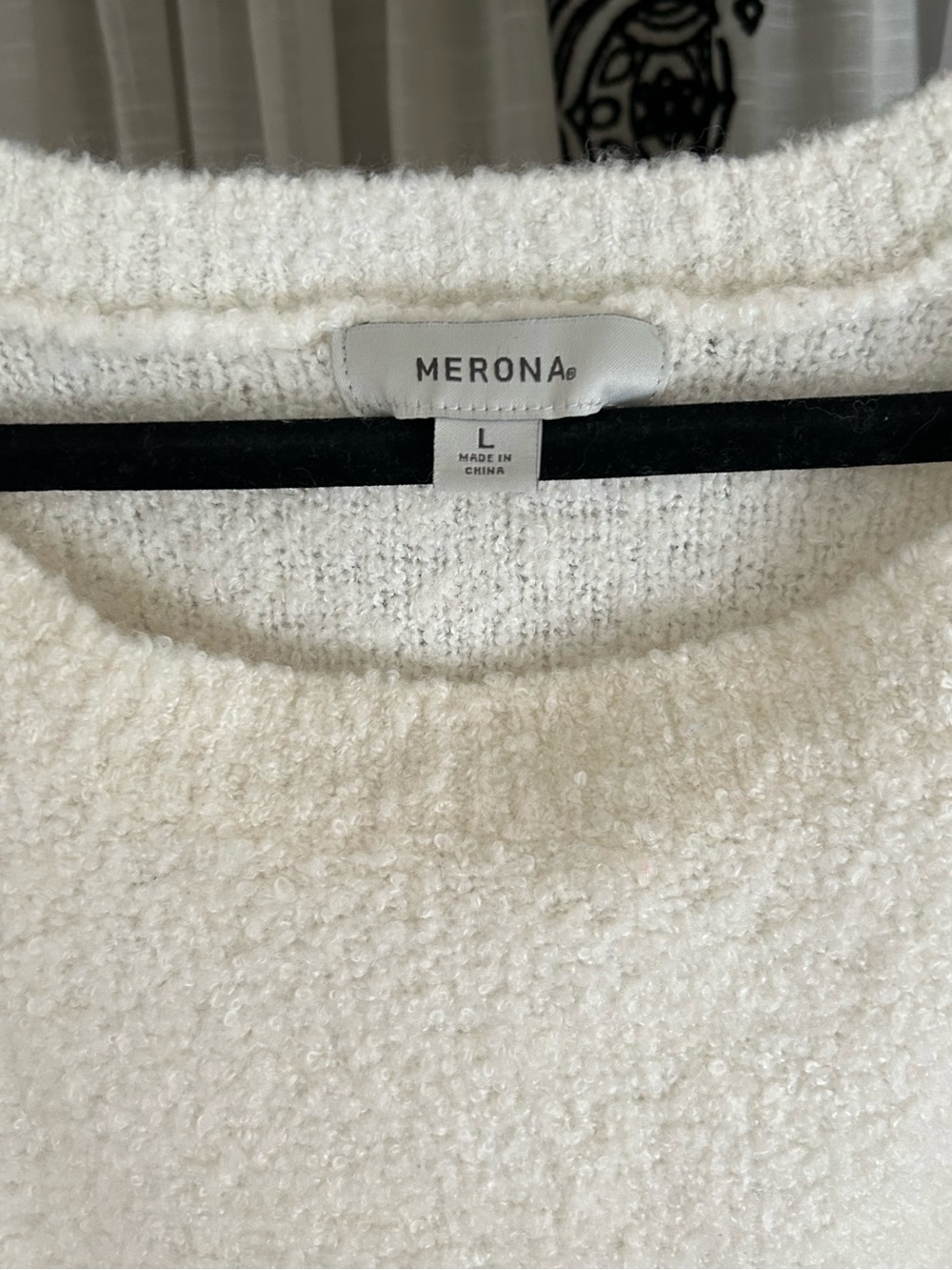 White Button-Shoulder Soft Sweater - Picture 3 of 5